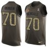 Cheap Cedric Ogbuehi Bengals Tank Top From China Salute TO Service Olive #70