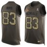 Cheap Tyler Boyd Bengals Tank Top From China Salute TO Service Olive #83