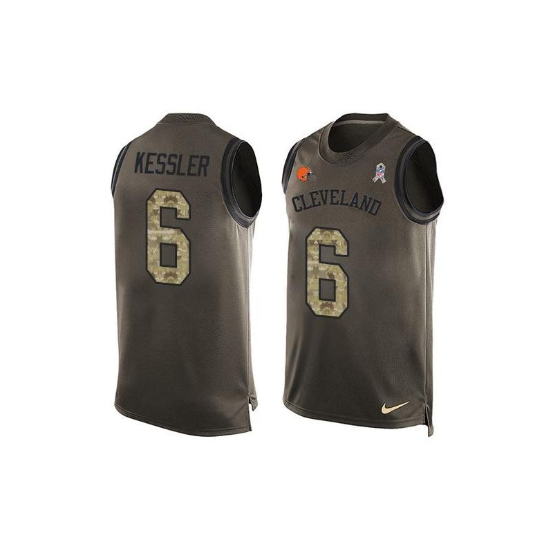 Cheap Cody Kessler Browns Tank Top From China Salute TO Service Olive #6
