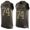 Cheap Cameron Erving Browns Tank Top From China Salute TO Service Olive #74