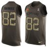 Cheap Gary Barnidge Browns Tank Top From China Salute TO Service Olive #82