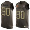 Cheap Emmanuel Ogbah Browns Tank Top From China Salute TO Service Olive #90