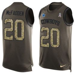 Cheap Darren McFadden Cowboys Tank Top From China Salute TO Service Olive #20