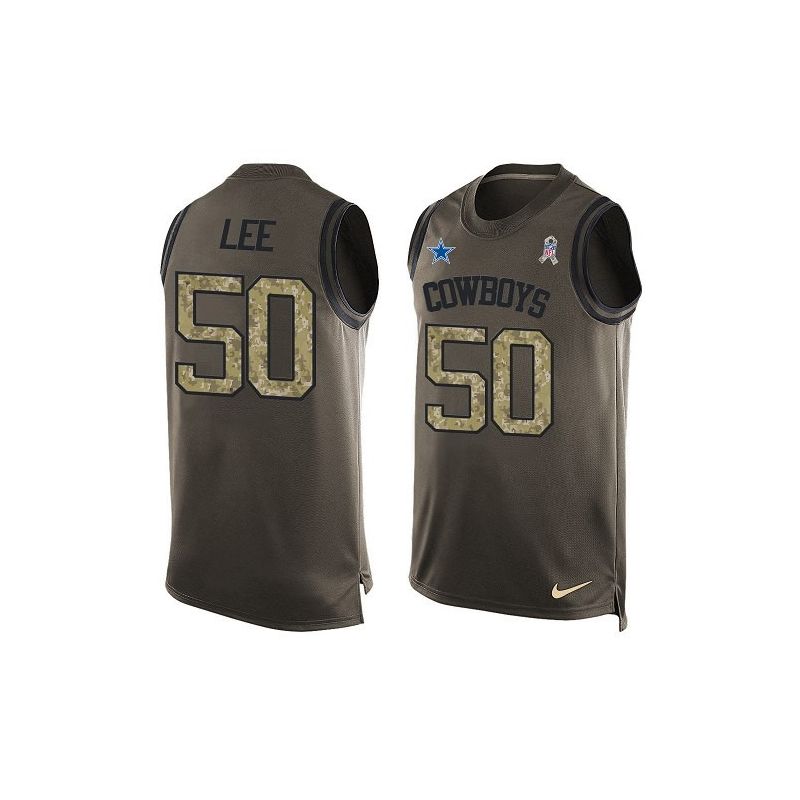 Cheap Sean Lee Cowboys Tank Top From China Salute TO Service Olive #50