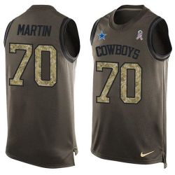 Cheap Zack Martin Cowboys Tank Top From China Salute TO Service Olive #70