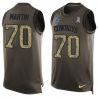 Cheap Zack Martin Cowboys Tank Top From China Salute TO Service Olive #70