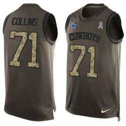 Cheap Lael Collins Cowboys Tank Top From China Salute TO Service Olive #71