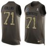 Cheap Lael Collins Cowboys Tank Top From China Salute TO Service Olive #71