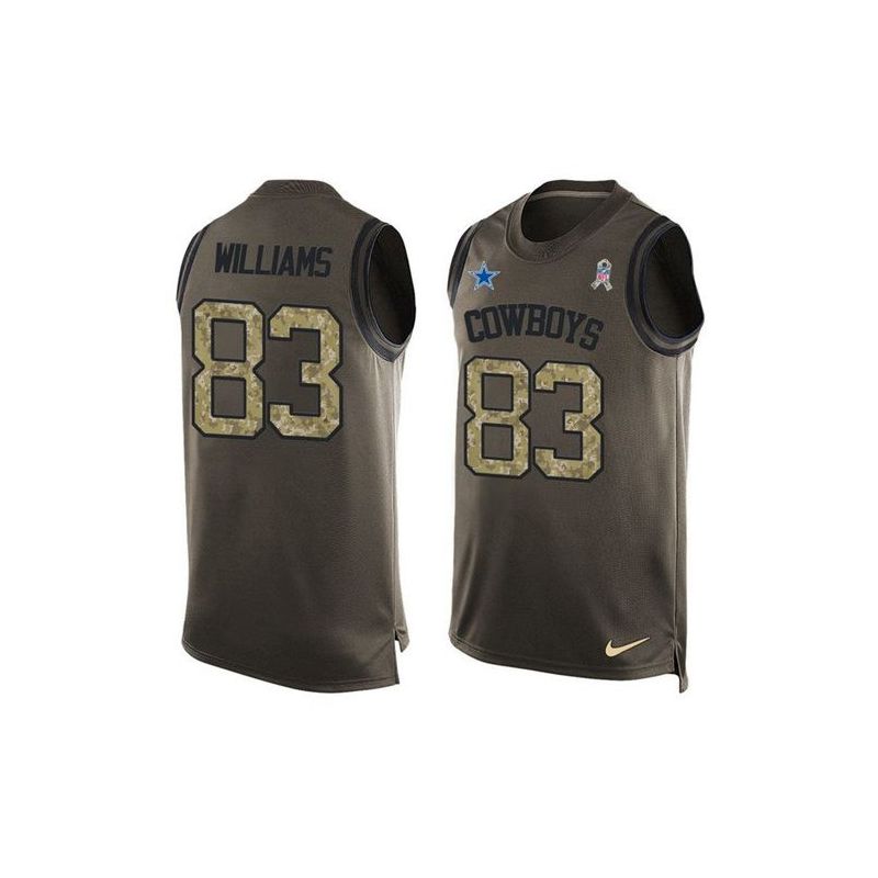 Cheap Terrance Williams Cowboys Tank Top From China Salute TO Service Olive #83
