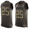 Cheap Chris Harris Jr Broncos Tank Top From China Salute TO Service Olive #25