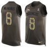 Cheap Brandon McManus Broncos Tank Top From China Salute TO Service Olive #8