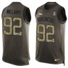 Cheap Sylvester Williams Broncos Tank Top From China Salute TO Service Olive #92