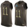 Cheap Marvin Jones Jr Lions Tank Top From China Salute TO Service Olive #11