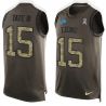 Cheap Golden Tate III Lions Tank Top From China Salute TO Service Olive #15