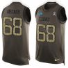 Cheap Taylor Decker Lions Tank Top From China Salute TO Service Olive #68