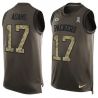 Cheap Davante Adams Packers Tank Top From China Salute TO Service Olive #17