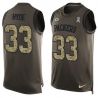 Cheap Micah Hyde Packers Tank Top From China Salute TO Service Olive #33