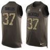 Cheap Sam Shields Packers Tank Top From China Salute TO Service Olive #37