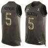 Cheap Paul Hornung Packers Tank Top From China Salute TO Service Olive #5