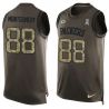 Cheap Ty Montgomery Packers Tank Top From China Salute TO Service Olive #88