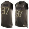 Cheap Kenny Clark Packers Tank Top From China Salute TO Service Olive #97