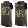 Cheap Jon Weeks Texans Tank Top From China Salute TO Service Olive #46
