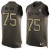 Cheap Vince Wilfork Texans Tank Top From China Salute TO Service Olive #75