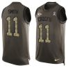 Cheap Alex Smith Chiefs Tank Top From China Salute TO Service Olive #11