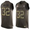 Cheap Marcus Allen Chiefs Tank Top From China Salute TO Service Olive #32