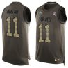 Cheap Tavon Austin Rams Tank Top From China Salute TO Service Olive #11