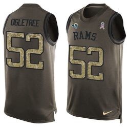 Cheap Alec Ogletree Rams Tank Top From China Salute TO Service Olive #52