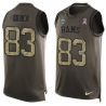 Cheap Brian Quick Rams Tank Top From China Salute TO Service Olive #83