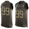 Cheap Aaron Donald Rams Tank Top From China Salute TO Service Olive #99