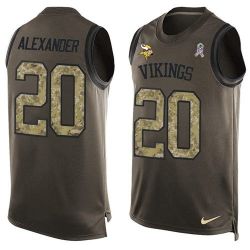 Cheap Mackensie Alexander Vikings Tank Top From China Salute TO Service Olive #20