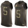 Cheap Teddy Bridgewater Vikings Tank Top From China Salute TO Service Olive #5