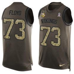 Cheap Sharrif Floyd Vikings Tank Top From China Salute TO Service Olive #73