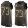 Cheap Sharrif Floyd Vikings Tank Top From China Salute TO Service Olive #73