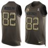Cheap Kyle Rudolph Vikings Tank Top From China Salute TO Service Olive #82