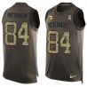 Cheap Cordarrelle Patterson Vikings Tank Top From China Salute TO Service Olive #84