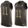 Cheap Julian Edelman Patriots Tank Top From China Salute TO Service Olive #11
