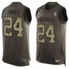 Cheap Cyrus Jones Patriots Tank Top From China Salute TO Service Olive #24