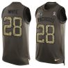 Cheap James White Patriots Tank Top From China Salute TO Service Olive #28