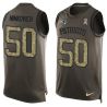 Cheap Rob Ninkovich Patriots Tank Top From China Salute TO Service Olive #50