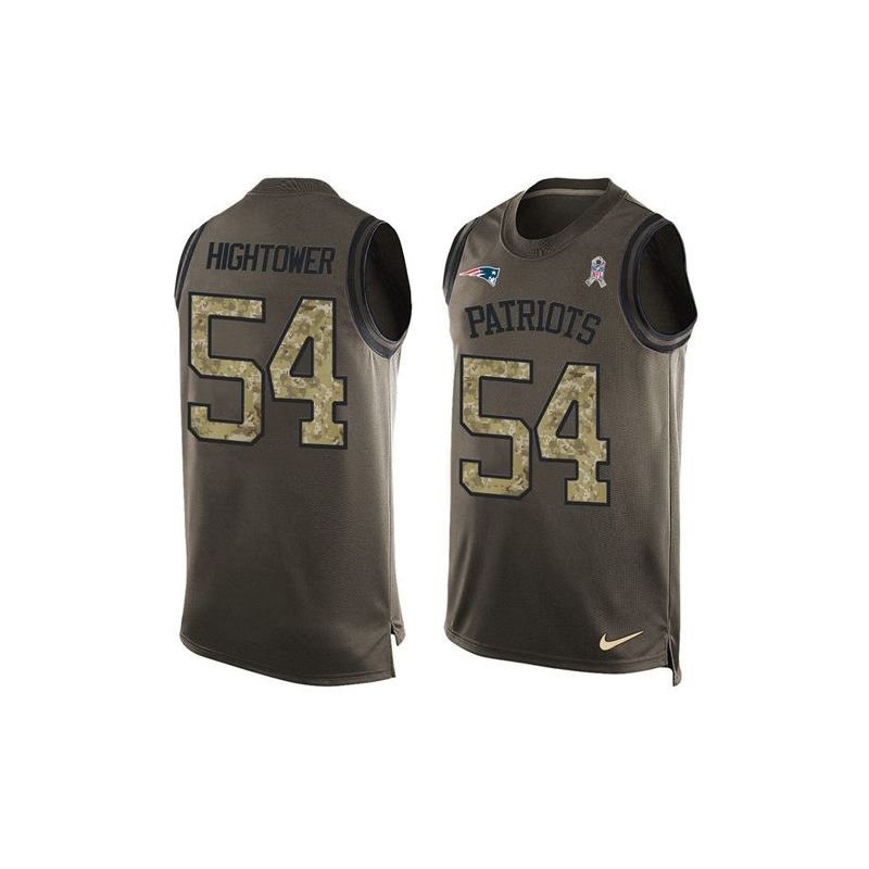 Cheap Donta Hightower Patriots Tank Top From China Salute TO Service Olive #54