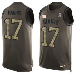 Cheap Dwayne Harris Giants Tank Top From China Salute TO Service Olive #17