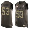 Cheap Harry Carson Giants Tank Top From China Salute TO Service Olive #53