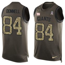 Cheap Larry Donnell Giants Tank Top From China Salute TO Service Olive #84
