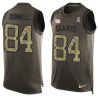 Cheap Larry Donnell Giants Tank Top From China Salute TO Service Olive #84