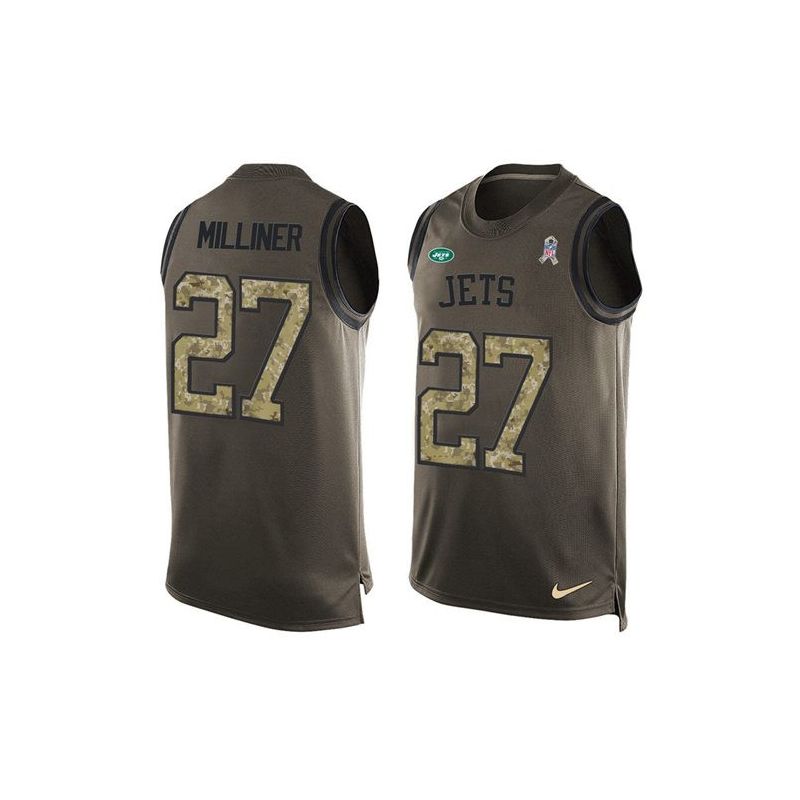 Cheap Dee Milliner Jets Tank Top From China Salute TO Service Olive #27