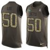 Cheap Darron Lee Jets Tank Top From China Salute TO Service Olive #50